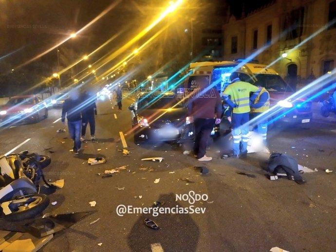 Accidente en la avenida de María Auxiliadora