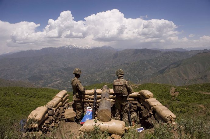Soldados de Pakistán en el valle del Swat