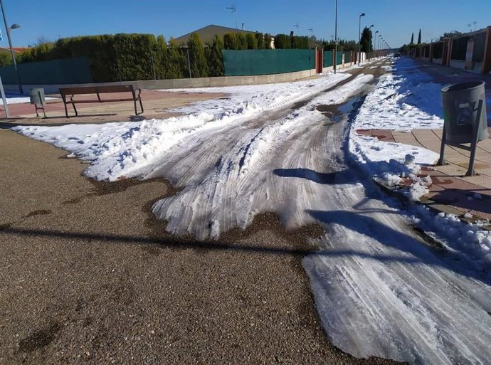 Estado de las infraestructuras viarias en Aldeamayor de San Martín.