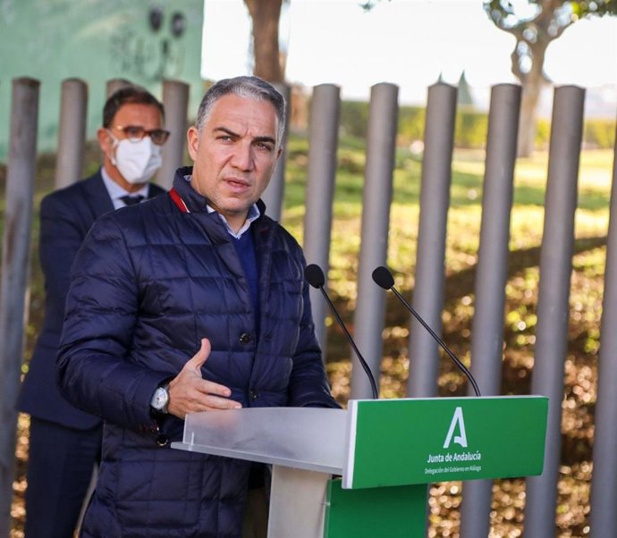 Foto de archivo del consejero de la Presidencia, Administración Pública e Interior de la Junta de Andalucía, Elías Bendodo, en Málaga