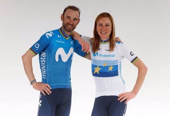 Alejandro Valverde y la holandesa Annemiek Van Vleuten, líderes del Movistar Team 2021