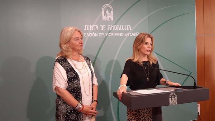 Ana Mestre y Mercedes Colombo durante la rueda de prensa