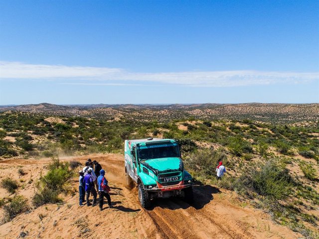 508 ARDAVICHUS ARTUR (KAZ), HUISMAN MICHEL (NLD), BRUYNKENS SERGE (BEL) Legende, IVECO, Camion, truck, action during the Dakar 2018, Stage 13 San Juan to Cordoba, Argentina, january 19 - Photo Frederic Le Floc'h / DPPI