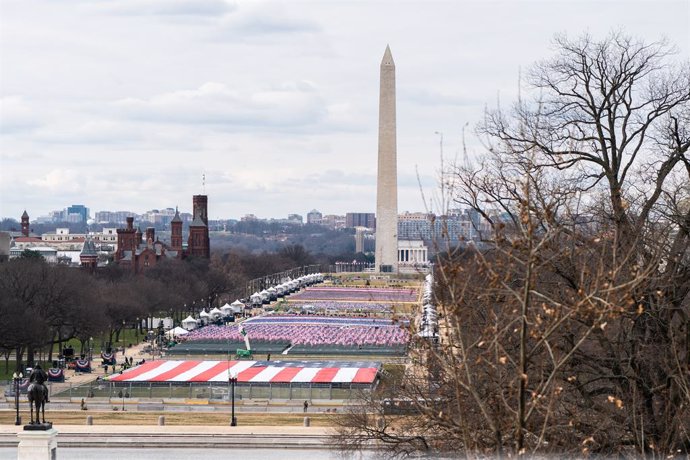 Ensayo de la investidura de Joe Biden en Washington