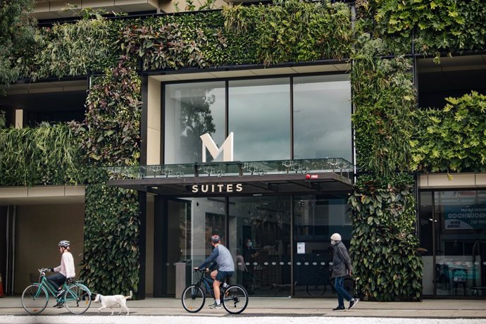The M Suites accomodation in North Adelaide, Tuesday, January 19, 2021. Victoria's premier has bluntly rejected tennis star Novak Djokovic's reported demands to ease lockdown restrictions as the number of Australian Open competitors in quarantine reache