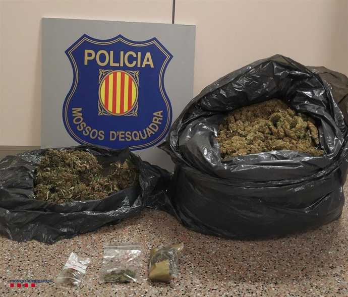 Detenidos en Cunit (Tarragona) por transportar más de 7 kilos de cogollos de marihuana