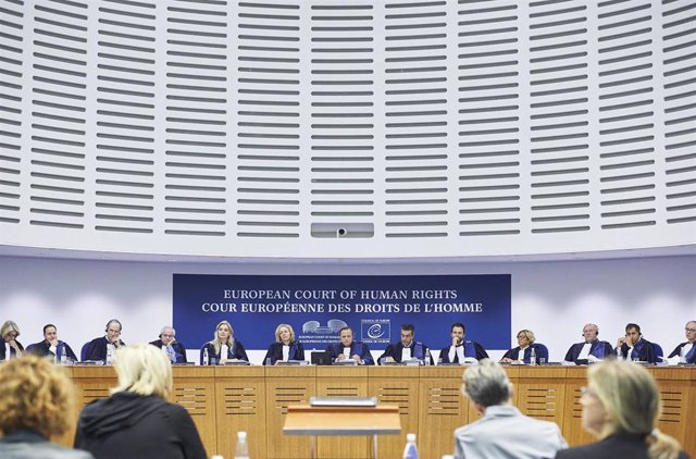  La Gran Sala Del Tribunal Europeo De Derechos Humanos (Imagen de archivo)