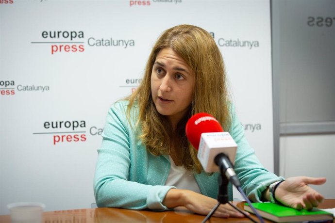 La secretaria general del PNC, Marta Pascal, durante una entrevista concedida a Europa Press, en Barcelona, Catalunya, (España), a 11 de septiembre de 2020.