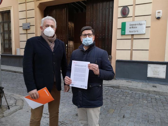 Visita de Pimentel y Aumesquet, al conservatorio de la calle Baños