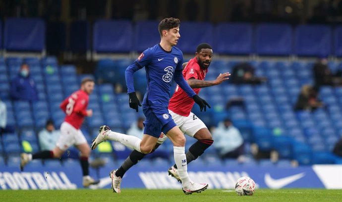 10 January 2021, England, London: Chelsea's Kai Havertz in action during the English FA Cup third round soccer match between Chelsea and Morcambe at Stamford Bridge. Photo: John Walton/PA Wire/dpa