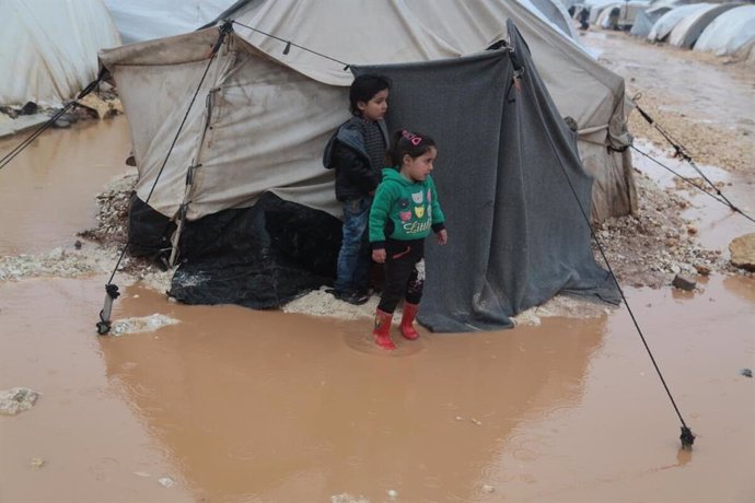 Imagen de las recientes inundaciones en Siria que han puesto en peligro a miles de desplazados.
