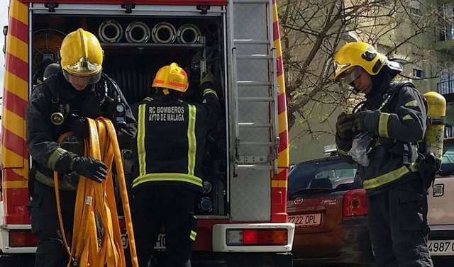 Imagen de Bomberos de Málaga en una actuación