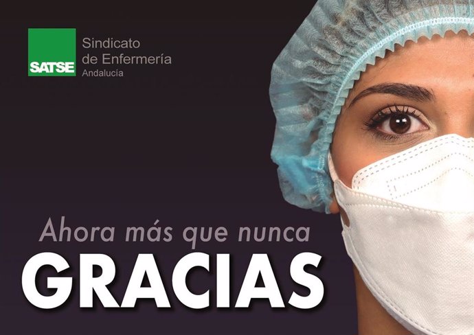 Satse inicia una campaña en Andalucía para agradecer el trabajo de enfermeras y fisioterapeutas frente al Covid