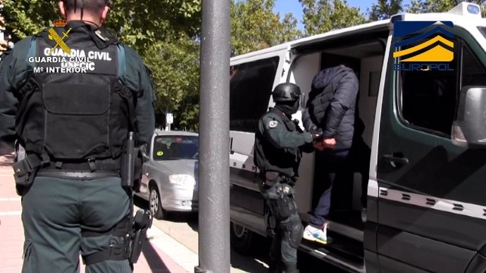 Operación de la Guardia Civil contra una red de sicarios desarticulada en Madrid