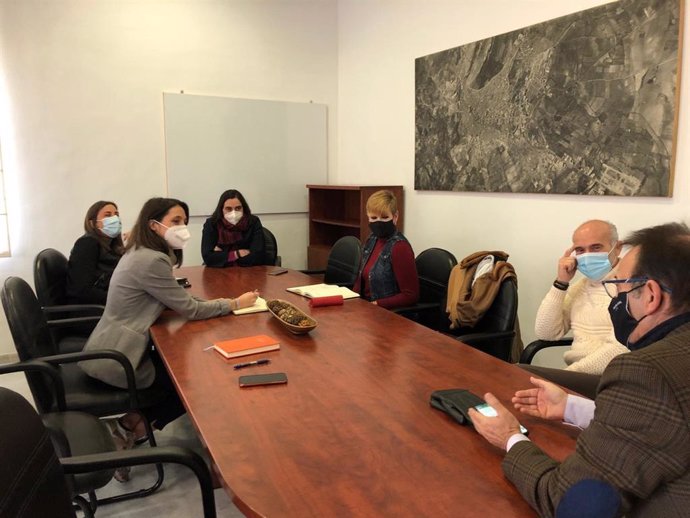 Reunión de la parlamentaria de Cs Mónica Moreno con el grupo municipal de Cs en el Ayuntaiento de Jaén