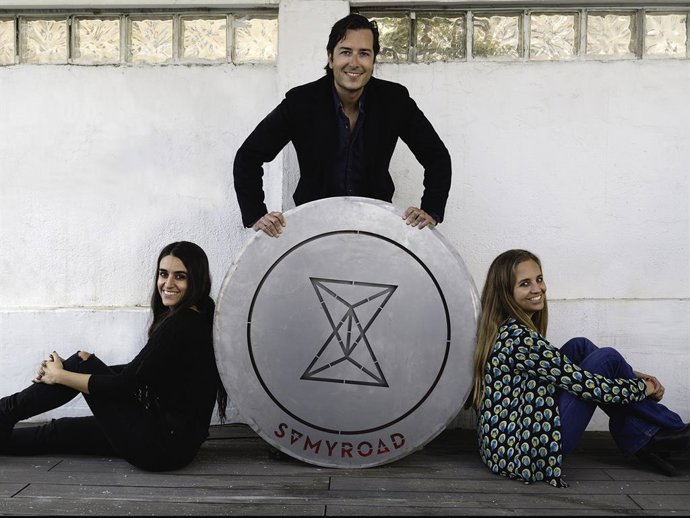 Los socios fundadores de SamyRoad, de izquierda a derecha: Marta Nicolás, Juan Sáchez-Herrera y Patricia Ratia.