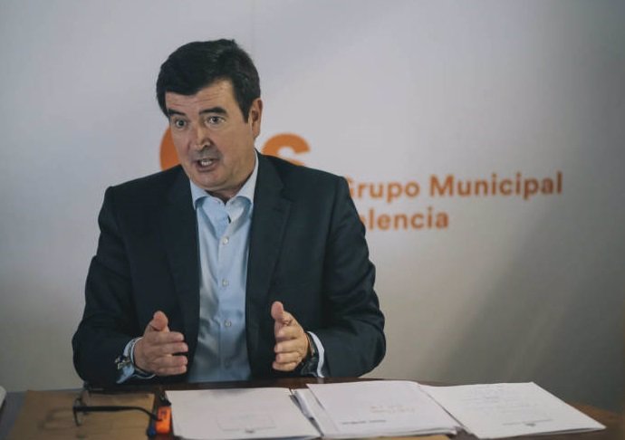 El portavoz de Cs en el Ayuntamiento de Valncia, Fernando Giner, en imagen de achivo