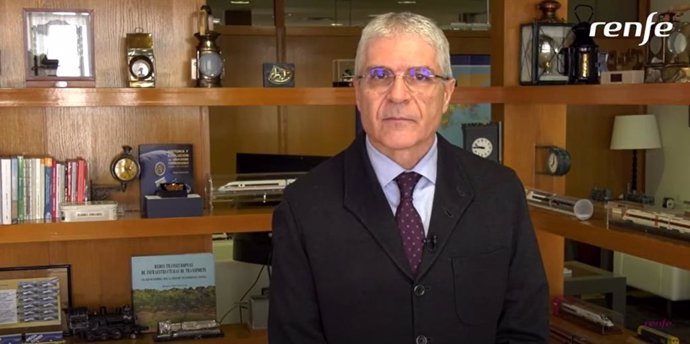 El presidente de Renfe, Isaías Táboas, en una captura del vídeo