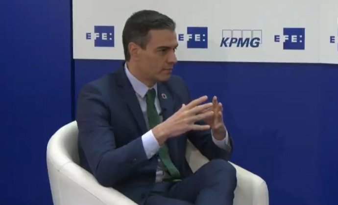 El presidente del Gobierno, Pedro Sánchez
