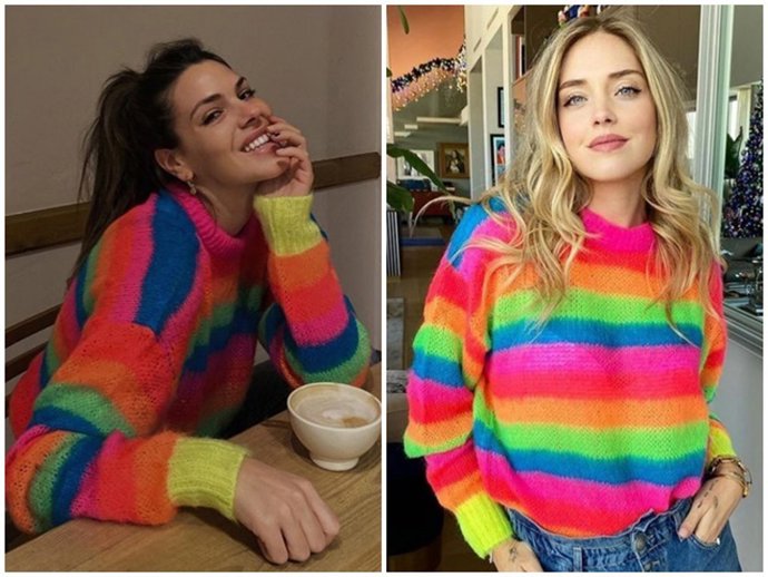 Laura Matamoros y Chiara Ferragni han lucido la misma colorida prenda