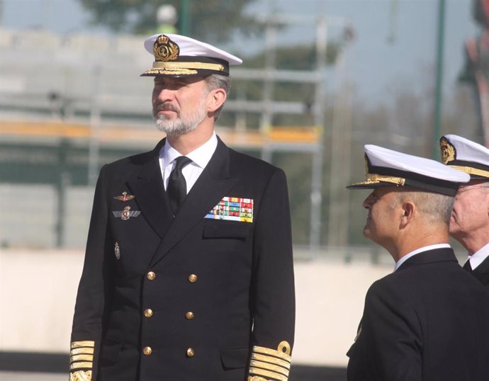 Imagen del Rey Felipe VI en una de sus últimas visitas a la provincia de Cádiz en noviembre de 2019
