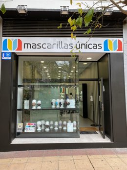 Tienda de mascarillas de Hati-Wear en Zaragoza.