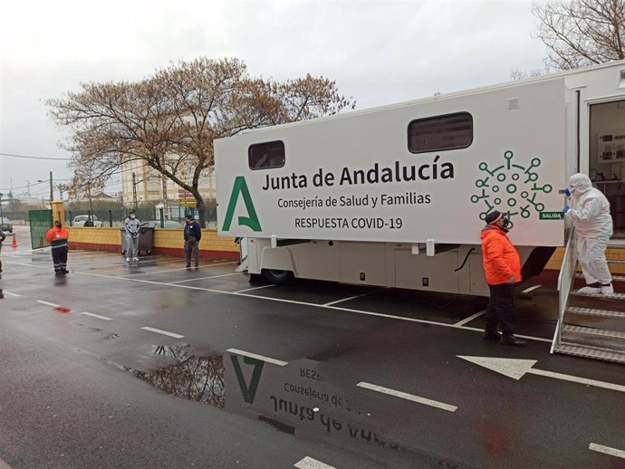 Unidad móvil para el cribado COVID en un municipio andaluz