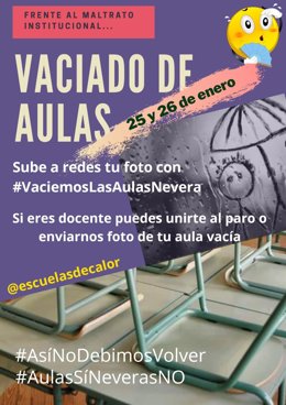 Nueva protesa de la Plataforma Escuelas de Calor ante la gestión de la Junta por el Covid