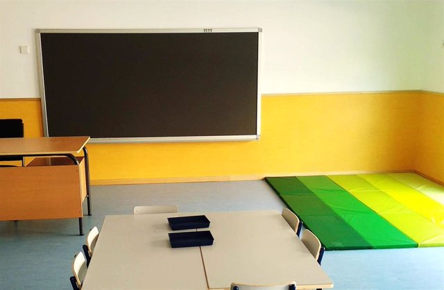 Imagen de un aula en Getafe.