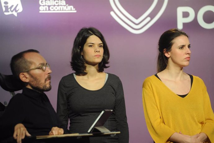 Echenique, Serra y Monter, dirigentes de Podemos