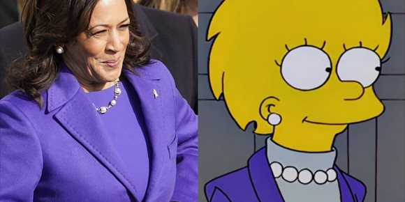 7. ¿Predijeron Los Simpson cómo iba ir vestida Kamala Harris en la investidura?