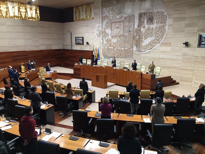 Pleno de la Asamblea de Extremadura para el debate de enmiendas parciales a los Presupuestos regionales para 2021