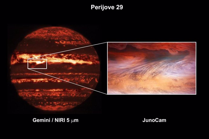 Doble enfoque para un punto caliente en Júpiter