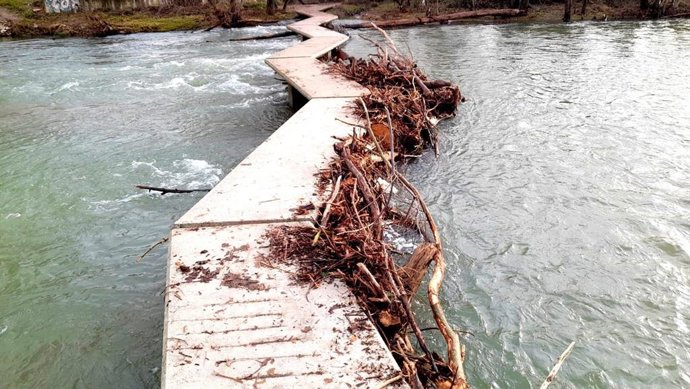 Imagen de la pasarela.