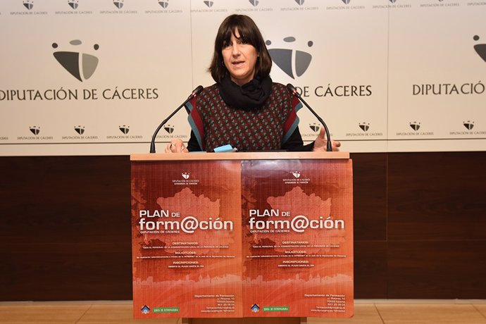 Inmaculada Agúndez, diputada de Formación de la Diputación de Cáceres, en una foto de archivo