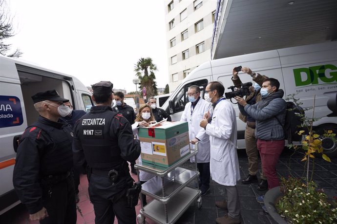 Entrega de vacunas de covid-19 en Euskadi