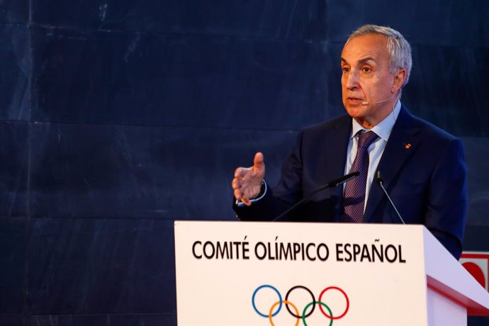 Alejandro Blanco, President of COE, attends during the presentation of the Campaign "For a Spain with values" at the headquarters of the Spanish Olympic Committee on July 7, 2020, on Madrid, Spain. The event was attended by several of the athletes who w