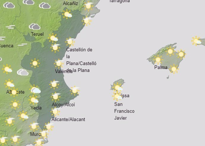 Predicción del tiempo para este sábado 23 de enero