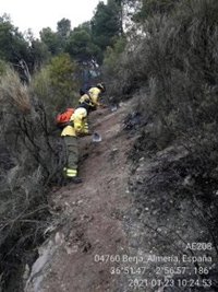 El incendio de Berja (Almería) abarca un perímetro de 400 hectáreas y se investigan las causas