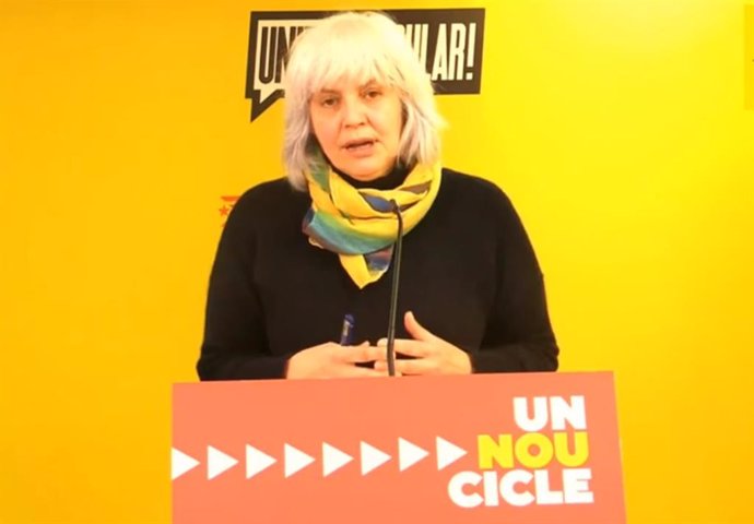 La candidata de la CUP a la presidencia de la Generalitat, Dolors Sabater.