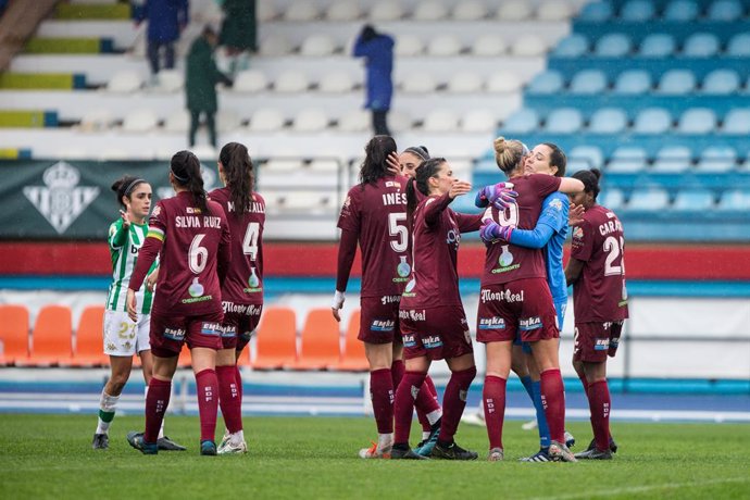 Victory of EDL Logrono for 1-3 during the spanish women league, Primera Iberdrola, football match played between Real Betis Balompie Femenino and EDL Logrono at Felipe del Valle Stadium on December 19, 2020 in Sevilla, Spain.