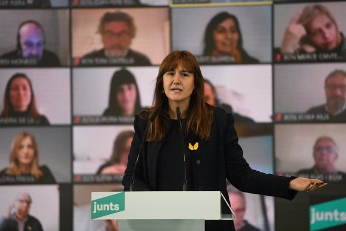 La candidata de JxCat a la Presidencia de la Generalitat, Laura Borrs.