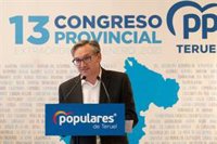 Juste (PP): "Vamos a seguir trabajando para garantizar el mejor futuro Y bienestar de los turolenses"