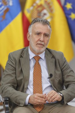 El presidente de Canarias, Ángel Víctor Torres, durante una reciente entrevista con Europa Press