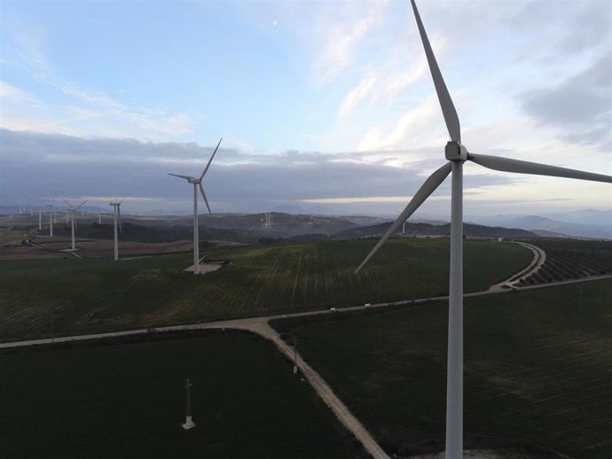 Planta eólica Los Arcos en Málaga, puesta en marcha el pasado año por Endesa.