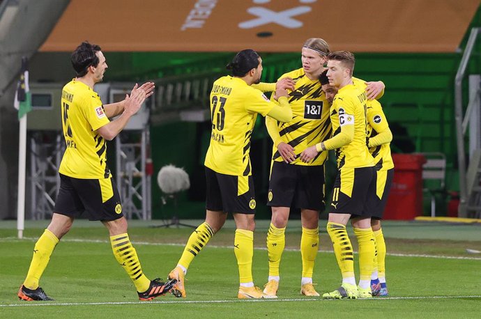 El Borussia Dortmund celebra un gol