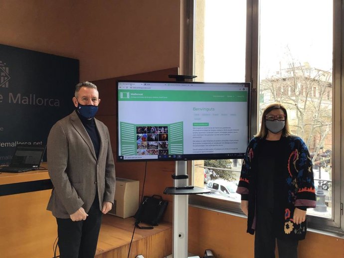 Busquets y Segura, en la presentación de la web.
