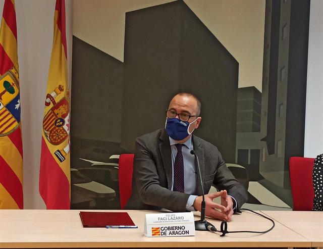El consejero de Educación, Cultura y Deporte del Gobierno de Aragón, Felipe Faci.