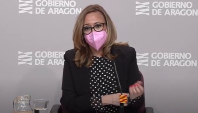 La consejera de Prensidencia, Mayte Pérez, en la rueda de prensa posterior al Consejo de Gobierno.