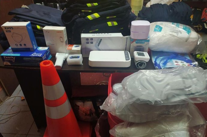 Material donado por BUSF, en colaboración con la Diputación, a Loreto (Perú). 